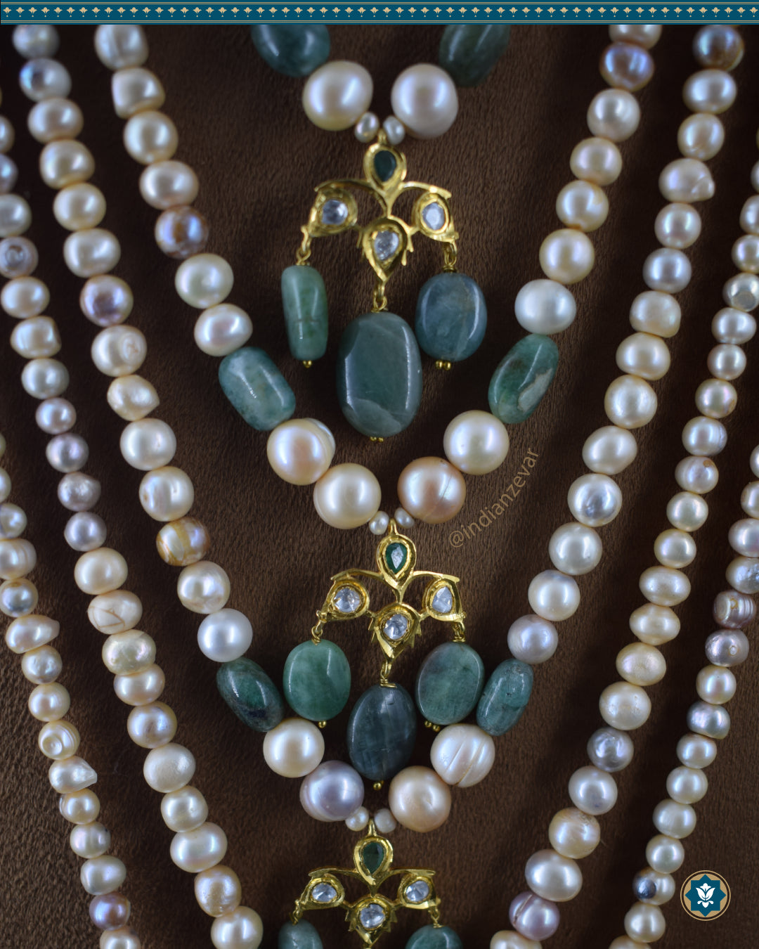 Hyderabadi Nizami Panchladha - 5 Strand Long Necklace (Signature)