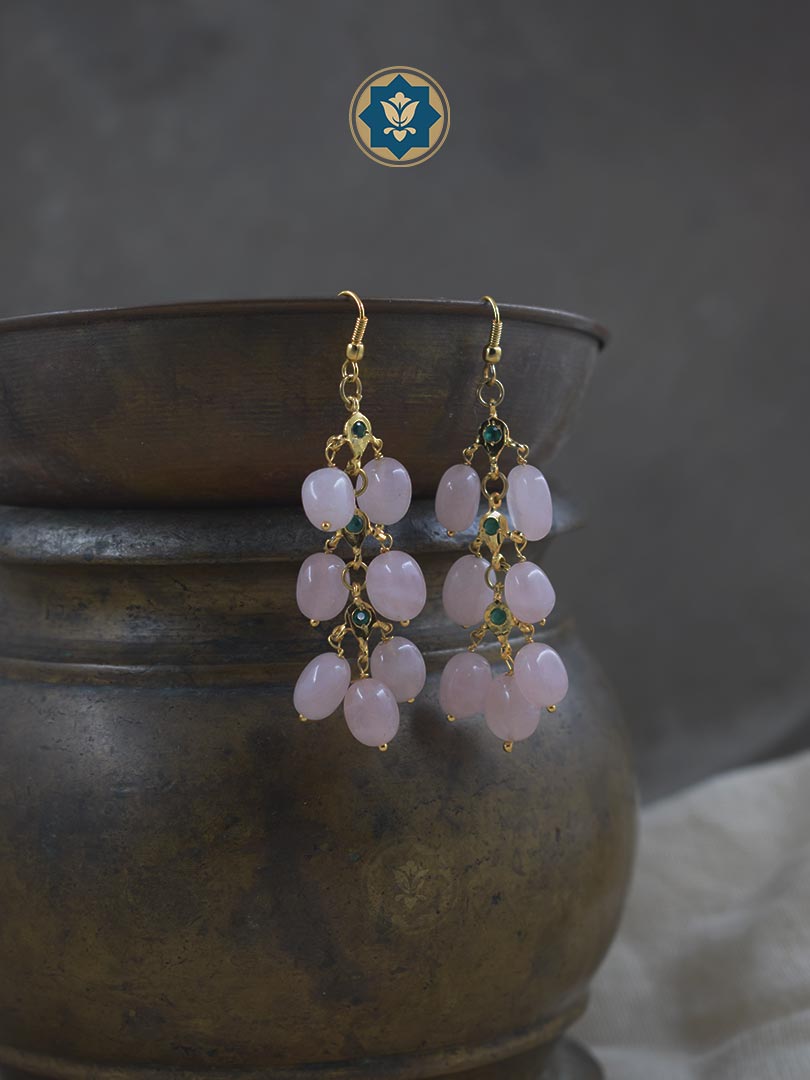 Light & Lovely: Rose Quartz Chandelier Earrings (Ready to Ship!)
