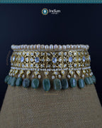Hyderabadi Silver Jadau Bridal Choker Set: Elegance for Your Big Day (Signature 1)