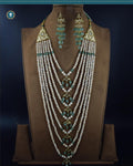 Indian Zevar 7 Strings Long Necklace Sath-ladha - Traditional Jadau Jewelry  (Essential 1)