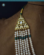 Indian Zevar 7 Strings Long Necklace Sath-ladha - Traditional Jadau Jewelry  (Signature 1)