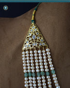 Indian Zevar 7 Strings Long Necklace Sath-ladha - Traditional Jadau Jewelry  (Essential 1)
