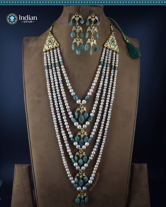 Hyderabadi Nizami Panchladha - 5 Strand Long Necklace  (Signature)