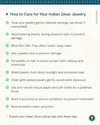 Hyderabadi Bindi Long Haar – Pearl Gold Polished Necklace | Nizami Indian Bridal Wedding Jewellery
