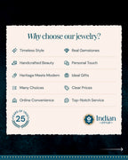 Why Choose Indian Zevar infographic highlighting artisan-made quality vs mass-produced jewelry.