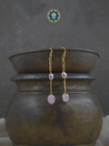 Love in Bloom: Sweetheart Duster Earrings with Pearls & Rose Quartz
