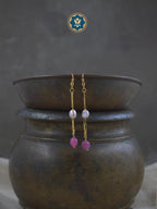 Pretty in Pink: Sweetheart Duster Earrings with Pearls & Pink Quartz