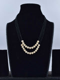Modern Mantras: 2-Strand Pearl & Kali Poth Lachha Necklace (Mangalsutra)