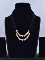 Modern Mantras: 2-Strand Pearl & Kali Poth Lachha Necklace (Mangalsutra)