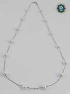 Effortless Grace: Korean White Pearl Chain Set (Casual Chic)