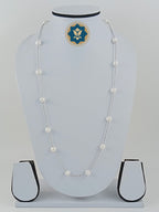 Effortless Grace: Korean White Pearl Chain Set (Casual Chic)